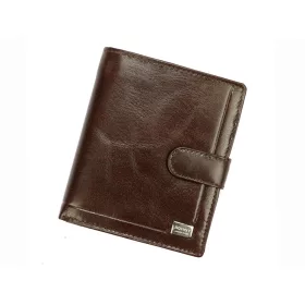    Rovicky PC-102L-BAR RFID hnedá pánska kožená peňaženka 10,5 x 12,5 x 2,5 cm