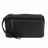  Pánska čierna kožená taška na opasok Pierre Cardin YS12 28001 22 x 14 x 8 cm