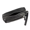  Pánska čierna kožená taška na opasok Pierre Cardin YS12 28001 22 x 14 x 8 cm