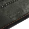  Pánska čierna kožená taška na opasok Pierre Cardin YS12 28001 22 x 14 x 8 cm