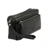  Pánska čierna kožená taška na opasok Pierre Cardin YS12 28001 22 x 14 x 8 cm