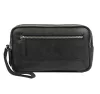  Pánska čierna kožená taška na opasok Pierre Cardin YS12 28002 26 x 15 x 8 cm
