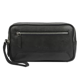    Pánska čierna kožená taška na opasok Pierre Cardin YS12 28002 26 x 15 x 8 cm
