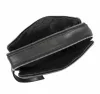  Pánska čierna kožená taška na opasok Pierre Cardin YS12 28002 26 x 15 x 8 cm