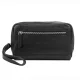  Pánska kožená taška na opasok Pierre Cardin YS12 2800 čierna 24 x 14 x 5 cm