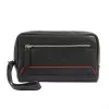  Pánska čierno-červená kožená taška na opasok Pierre Cardin YS12 2800 24 x 14 x 5 cm