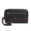  Pánska čierno-červená kožená taška na opasok Pierre Cardin YS12 2800 24 x 14 x 5 cm