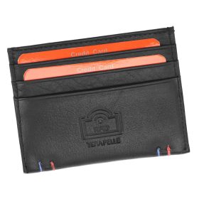   Pierre Cardin TILAK22 475 čierna pánska peňaženka z hovädzej kože 10 x 8 cm