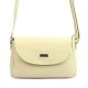  MiaMore 01-018 béžová dámska kožená kabelka cez rameno, crossbody kabelka 24 x 16 x 9 cm