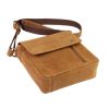  Andreas H1992 koňaková pánska kožená crossbody taška 26 x 25 x 9 cm