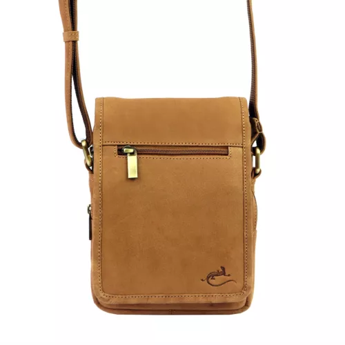  Andreas H2021 koňaková kožená crossbody kabelka 16 x 22 x 8 cm