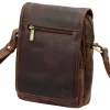  Andreas H2021 hnedá kožená crossbody kabelka 16 x 22 x 8 cm