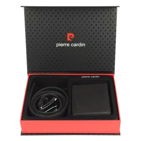    Pierre Cardin ZG-104 čierna pánska kožená darčeková sada 25,5 x 19,5 x 5,5 cm