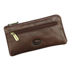    Puzdro na dokumenty z hnedej hovädzej kože EL FORREST 990-22 15 x 7,5 x 1,5 cm