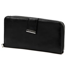    Jennifer Jones 11040-7 čierna dámska vláknitá kožená peňaženka 19 x 10,5 x 4 cm