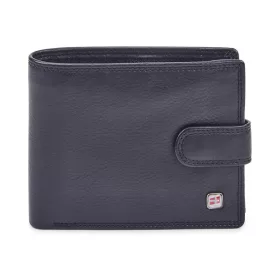    Nordee GW-04 RFID čierna pánska kožená peňaženka 13,5 x 10,5 x 3 cm