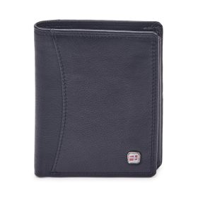    Nordee GW-10 RFID čierna pánska kožená peňaženka 10 x 12 x 2 cm