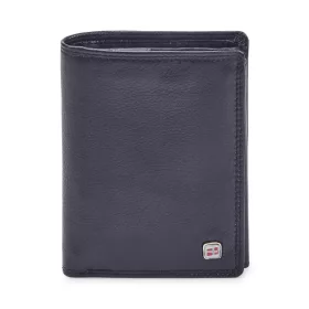    Nordee GW-07 RFID čierna pánska kožená peňaženka 9,5 x 13 x 3 cm