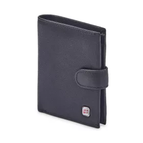   Nordee GW-5808 RFID čierna pánska kožená peňaženka 9,2 x 10,5 x 2 cm