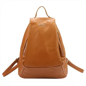    Pierre Cardin FRZ 1750 koňak dámsky kožený batoh 33 x 40 x 13 cm