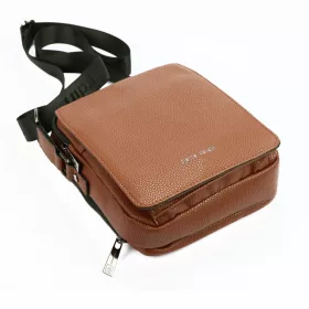    Pánska kožená taška na opasok Pierre Cardin IZA304 522166 hnedá 20 x 22 x 8 cm