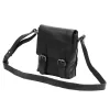  Pánska kožená crossbody kabelka Money Kepper HN1550 čierna 20 x 21 x 8 cm