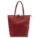 MiaMore 01-014 Z bordová dámska kožená taška cez rameno 40 x 38 x 13 cm