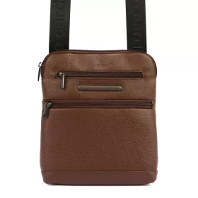    Pánska kožená taška na opasok Pierre Cardin IZA364 3744 hnedá 21 x 25,5 x 5 cm