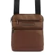  Pánska kožená taška na opasok Pierre Cardin IZA364 3744 hnedá 21 x 25,5 x 5 cm
