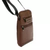  Pánska kožená taška na opasok Pierre Cardin IZA364 3744 hnedá 21 x 25,5 x 5 cm