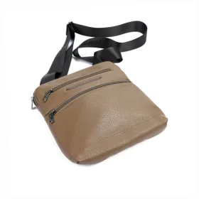    Pánska kožená taška na opasok Pierre Cardin IZA364 3744 béžovej farby 21 x 25,5 x 5 cm