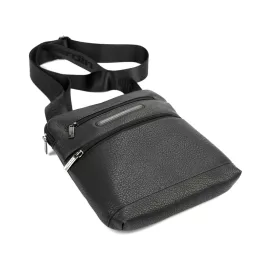    Pánska kožená taška na opasok Pierre Cardin IZA364 3744 čierna 21 x 25,5 x 5 cm