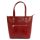  Dámska kožená kabelka cez rameno MiaMore 01-011 CROCO červená 38 x 32 x 13 cm
