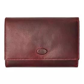    Dámska bordová kožená peňaženka Giorgio Carelli s RFID ochranou