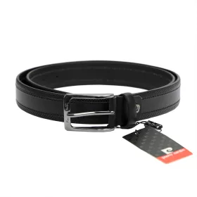    Pánsky opasok z hovädzej kože Pierre Cardin GF 9017 čierny