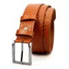 Pánsky opasok z hovädzej kože Pierre Cardin PSN 6212 CMP hnedý 4 cm