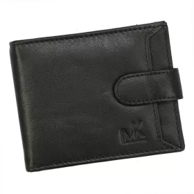    Money Kepper CC 6001B čierna pánska kožená peňaženka 11,5 x 9 x 1,5 cm