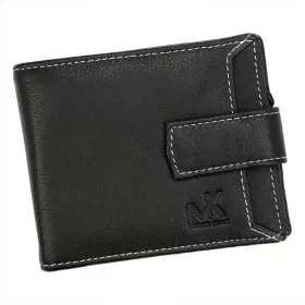    Money Kepper CC 6001B čierna pánska kožená peňaženka 11,5 x 9 x 1,5 cm