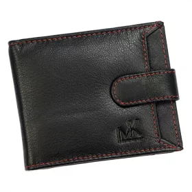    Money Kepper CC 6001B čierno-červená pánska kožená peňaženka 11,5 x 9 x 1,5 cm