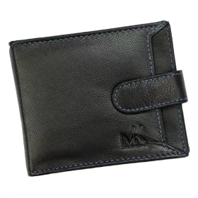    Money Kepper CC 6001B čierno-modrá pánska kožená peňaženka 11,5 x 9 x 1,5 cm