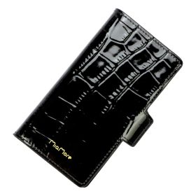    Dámsky kožený držiak na telefón MiaMore L1781 čierny 16 x 9 x 2 cm pre IPHONE 11