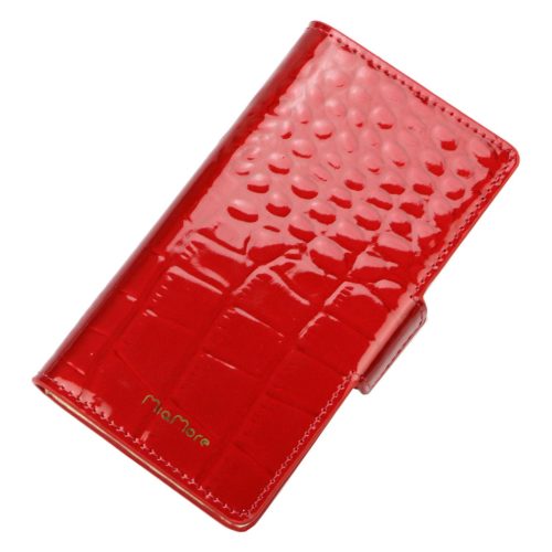  Dámsky kožený držiak na mobil MiaMore L1781 červený 16 x 9 x 2 cm pre IPHONE 12