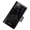  Dámsky kožený držiak na mobil MiaMore L1781 čierny 16 x 8,5 x 2 cm pre IPHONE 12 PRO