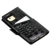  Dámsky kožený držiak na mobil MiaMore L1781 čierny 16 x 8,5 x 2 cm pre IPHONE 12 PRO
