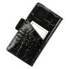  Dámsky kožený držiak na mobil MiaMore L1781 čierny 16 x 8,5 x 2 cm pre IPHONE 12 PRO