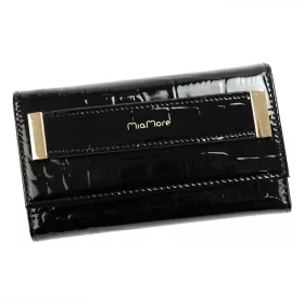   MiaMore PHONE CASE L1784 (IPHONE 12) čierna dámska kožená aktovka 15,5 x 9 x 4 cm