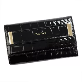    MiaMore PHONE CASE L1784 (IPHONE 12 PRO) čierna dámska kožená aktovka 15,5 x 9 x 4 cm