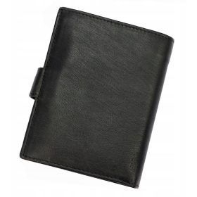    Pierre Cardin čierno-červená pánska kožená peňaženka, RFID 10,5 × 13 cm