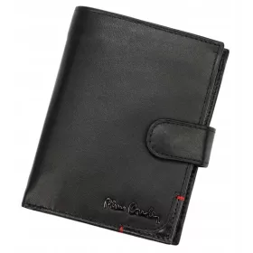    Pierre Cardin čierna pánska kožená peňaženka, RFID 10,5 × 13 cm