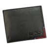  Pierre Cardin TILAK75 8824 čierno-červená pánska kožená peňaženka 11 x 9 cm
